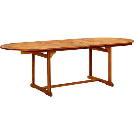 Maison Exclusive - Tavolo da Pranzo per Esterni (160-240)x100x75cm Massello Acacia (1/5)