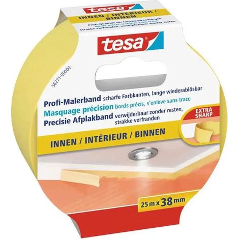 Ruban de masquage tesa profi adhésif fort 12 rouleaux