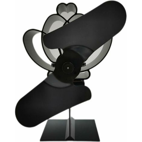 Green Mobility-Ventilateur de poêle à économie de carburant thermique anodisé pour accessoires de cheminée et de poêle, ventilateur écoefficace, 2 pales (1/5)