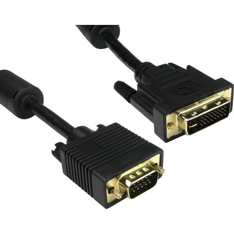 Câble DVI 5m RS PRO, DVI-A vers SVGA Mâle vers Mâle ( Prix pour 1 )