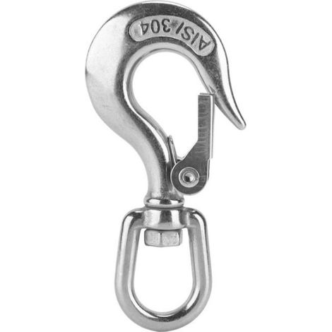 Crochet De Levage - Acier Inoxydable 304 - Pivotant - Pour Grues D Ingénierie - 1 Pièce (1/5)