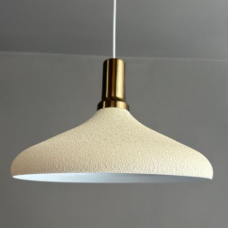 Champion Suspension Luminaire Vintage, Lustre Salon de 35 cm, Lustre Cuisine en Métal, Lampe E27 Vintage pour Chambre, Suspension Luminaire pour Salle à Manger, Couloir, Texture Blanc