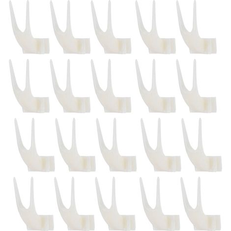 20 Pièces Fourchettes à Fruits en Plastique Léger pour Oiseaux, Jouet pour Perroquets, Accessoires Pratiques pour Nourrir les Oiseaux (1/5)