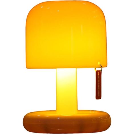 Lampe de bureau LED avec minuterie, veilleuse miniature,lumière d'ambiance pour bar, décoration de chambre à coucher,lumière jaune,rechargeable par USB (1/5)