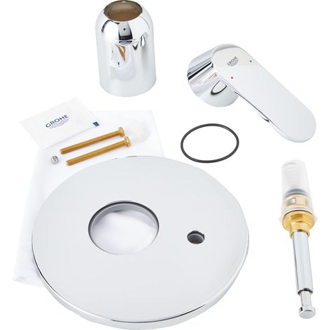 Grohe 19382000 - Eurosmart Cosmopolitan Miscelatore per vasca e doccia 1/2", Nero (1/4)
