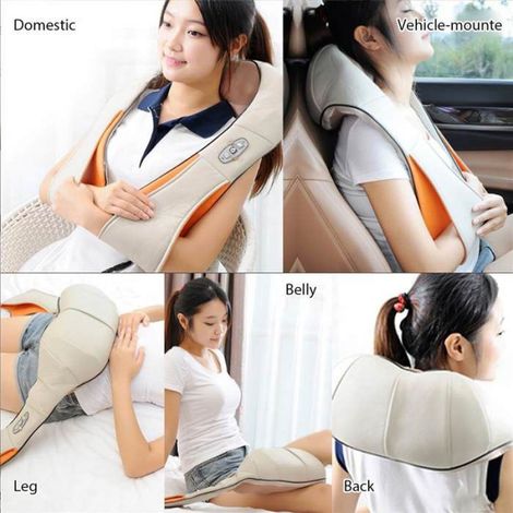 Massage Electrique Masseur Shiatsu 3D-Rotation Masseur epaule appareil Massage dos et nuque Cadeau pour femmes/hommes (1/4)