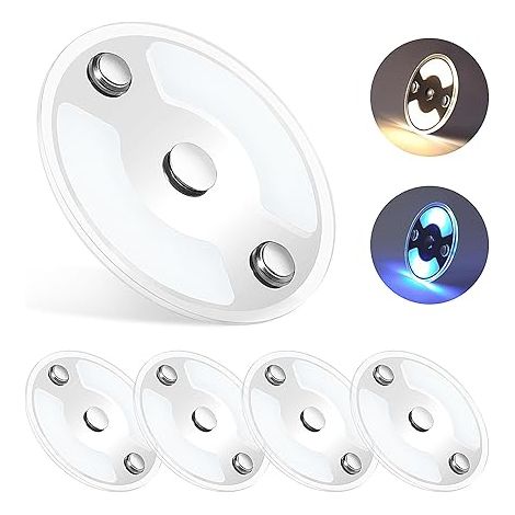 Plafonnier 12V Camping-Car LED Dimmable 75mm 235LM 3000K Panneau Éclairage Intérieur avec Interrupteur Tactile Lumière Bleue Bateau Camion Van Voiture Montage en Surface (1/5)