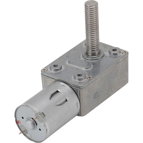 12V Gleichstrom-Getriebemotor, hochdrehmomentstarkes Schneckengetriebe, M8x33mm Welle, 210 U/min, selbsthemmend und reversibel, kompaktes elektrisches Getriebe für industrielle Anwendungen und Heimwer (1/5)