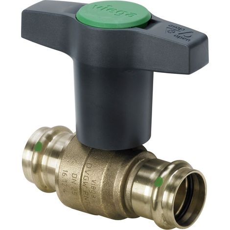 Viega Easytop XL Kugelhahn mit SC-Contur 2275, d. 42mm, Siliziumbronze (1/2)