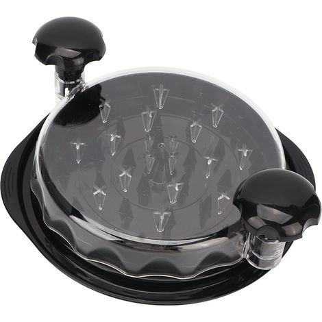 Déchiqueteuse à poulet avec plaque amovible, outil visible pour hacher viandes, légumes et fromage dur, noir (1/5)