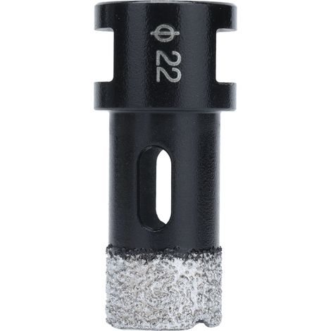 Carotteuse diamant 22mm pour granit, marbre et béton, trépan à visser brasé sous vide, scie cloche diamantée pour perçage précis. (1/5)