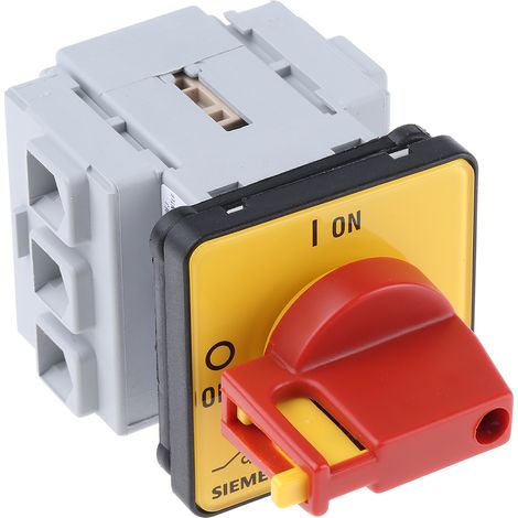 Interrupteur-sectionneur Siemens, 3P, 25A, 690V c.a. ( Prix pour 1 )
