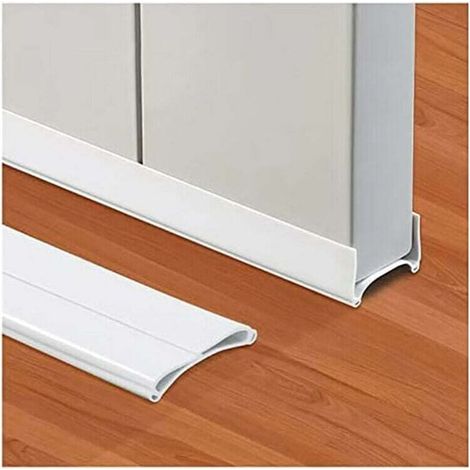 Bas de Porte Double Isolant - Fond Joint De Porte - Bande de Joint - Bande InsonoriséE De Bas De Porte - Joint D'étanchéité de Porte pour Fenêtre Anti-Intempéries - Peut Bloquer les Insectes-Crezuo