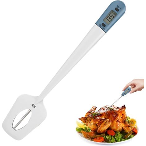 1 Spatule Thermomètre Cuisine LCD Précision Sonde Acier Inox Pour Pâtisserie Friture Grillade (1/5)