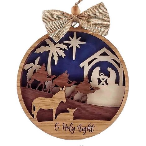 Décorations de Noël en bois, décorations pour sapin de Noël C-- (1/5)
