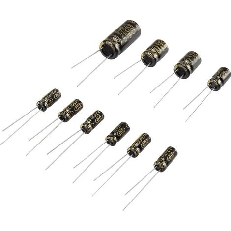 TRU COMPONENTS Assortiment de condensateurs électrolytiques sortie radiale 25 V, 50 V 120 pc(s)