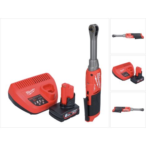 Milwaukee M12 FHIR14LR-601 Akku Hochgeschwindigkeits Ratsche 12 V 47 Nm 1/4" Brushless + 1x Akku 6,0 Ah + Ladegerät (1/5)