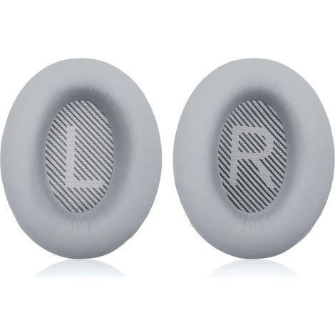 Lot de 2 coussinets d’oreille de rechange pour casque Bose QC35, mousse grise avec emballage (1/5)