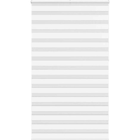 Doppelrollo Weiß 120x230 cm Stoffbreite 115,9 cm Polyester