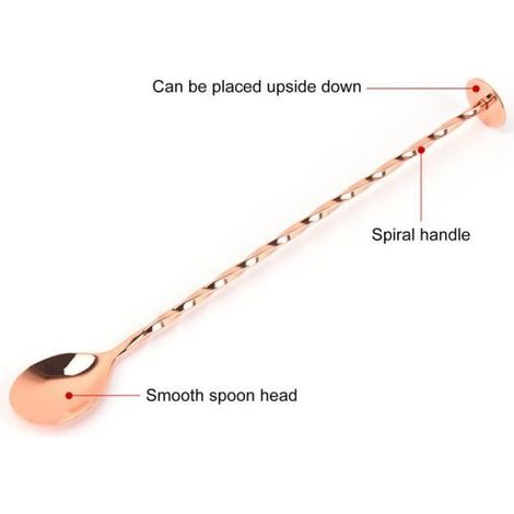 A COUVERTS Mélanger la cuillère résistant à la corrosion de la corrosion de la qualité alimentaire style-Rose Gold 1 (1/4)