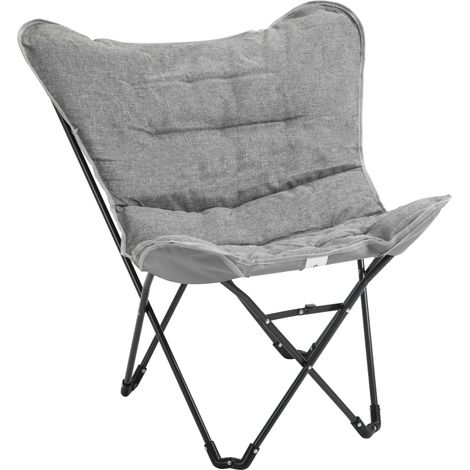 Cette chaise de camping pliante peut supporter jusqu'à 120 kg – légère et confortable, parfaite pour les activités de plein air. (1/4)