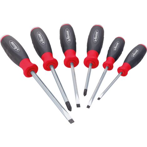 Jeu de tournevis ∙ avec percuteur ∙ V3562 ∙ Profil Phillips PH, Profil à fente ∙ 6 pièces ∙ 0,6 x 3,5 – 1,2 x 6,5 · PH1 – PH2 ∙ Nombre d'outils : 6 (1/4)