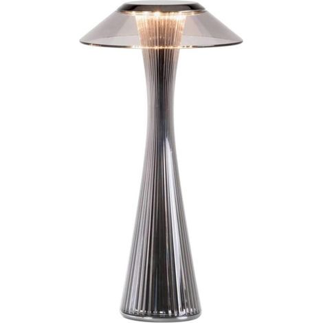 Bartischlampe - geeignet für Schlafzimmer, Wohnzimmer und Küchen - drei Helligkeitsstufen, Berührungsschalter, 1 Stück, dunkelgrau. (1/5)