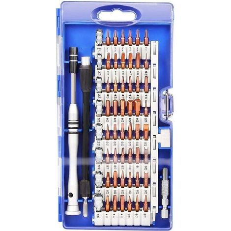 Kit Tournevis de Précision Magnétique 60 en 1, Tournevis Outils de Réparation Pour Portable, Ordinateur, Lunettes,Laptop,Appareil (1/5)