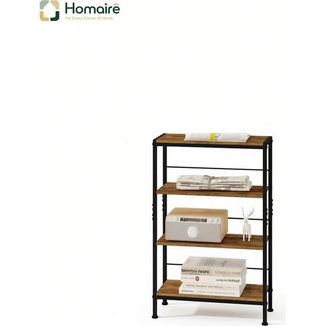 Meuble de rangement avec tiroirs, noir, en décor bois 50 x 20 x 78 cm HOMAIRE (1/5)