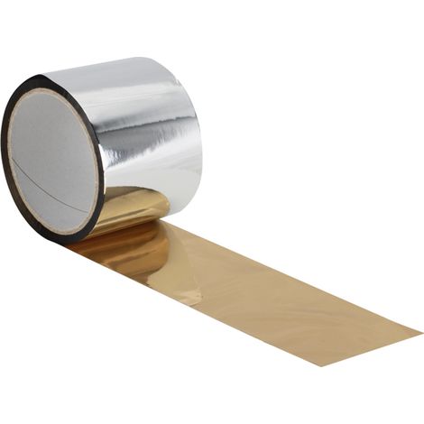 Rotolo Nastro spaventapasseri in alluminio riflettente - Rotolo da 70 mm x 100 metri - Protezione orti e piante (1/5)