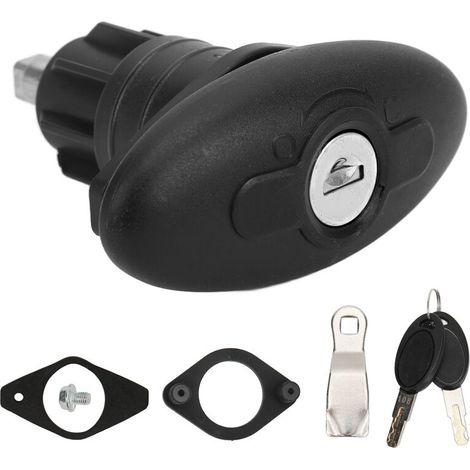 Cerradura para puerta de cabina de autocaravana Jiawu, de compresión de nailon y aleación de zinc ovalada de 30 mm para autocaravanas, caravanas y yates.