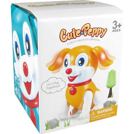 Chien robot interactif pour enfants, jouet éducatif à piles, marche électronique, chiot animé pour animaux de compagnie, jeu amusant. (1/5)