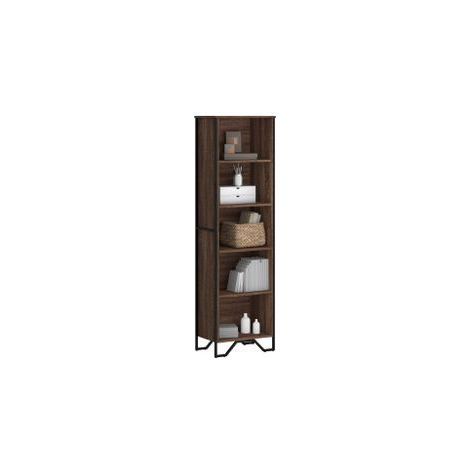 Bibliothèque chêne marron 50x31x169 bois d'ingénierie (1/5)