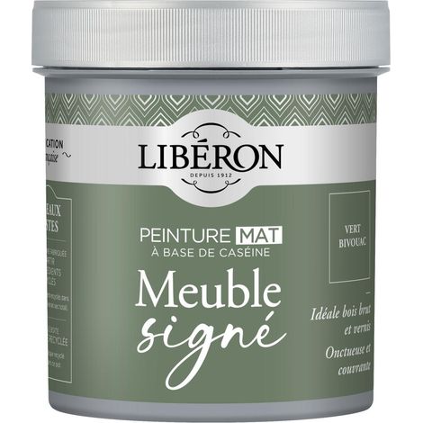 Peinture meuble à base de caséine LIBERON Vert Bivouac mat 500 ML