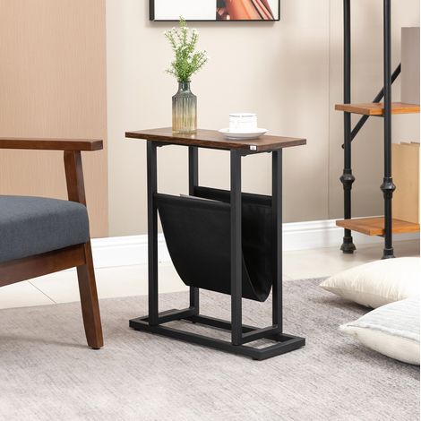 Mesa auxiliar con bolsa de almacenaje 49x19x55 cm OKMYHOME (1/4)