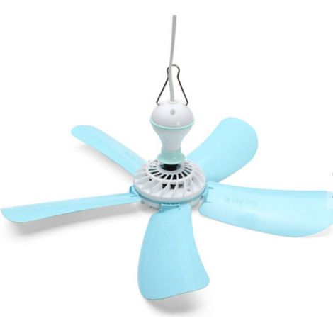 Ventilateur De Plafond à 5 Pales Avec Crochet Et Anneau, Bouton Marche/arrêt