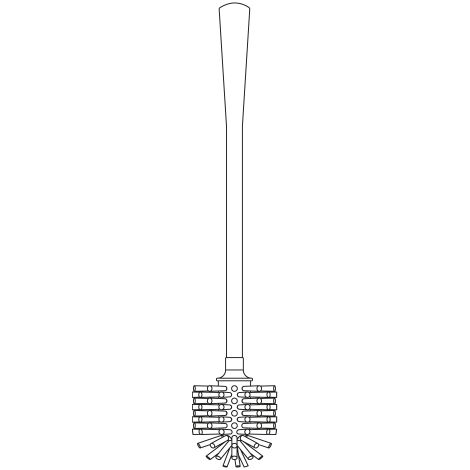 pba 01 WC-Bürste für Art 4CN.486.000D aus Nylon, 536mm