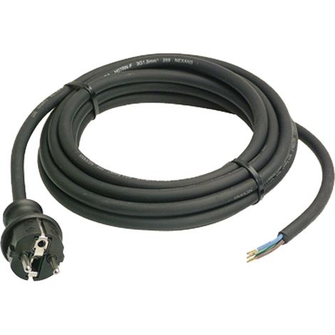 Cable de conexión, de goma, 3 m, 3 x 1,0 mm²