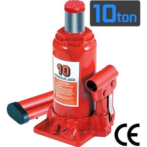 Gato hidraulico de botella 10 toneladas 10000 kg con homologacion CE 10tn para elevar coches (1/5)