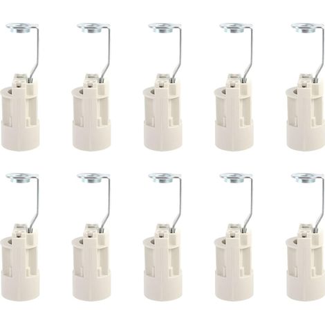 Base de bombilla E14 ajustable, convertidor de portalámparas E14, portalámparas tipo bayoneta para bombilla LED, 10 unidades (1/5)