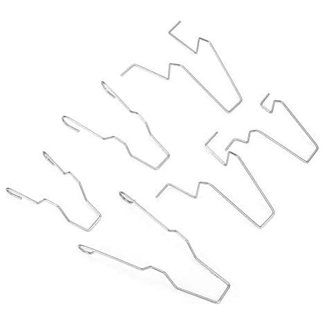 Lntyq 6 PCS Phare en Acier Phare Dip Faisceau Faisceau Tête Lampe Ampoule de Maintien Ressort Clip Pince, Clips de Fixation des Ressorts de Suspension pour H1/H3/H4/H7, 5ZHSFULLKIT