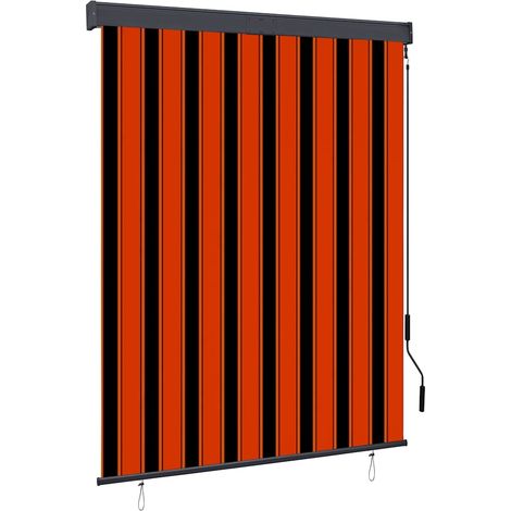 vidaXL Store roulant d'extérieur 140x250 cm Orange et marron (1/5)