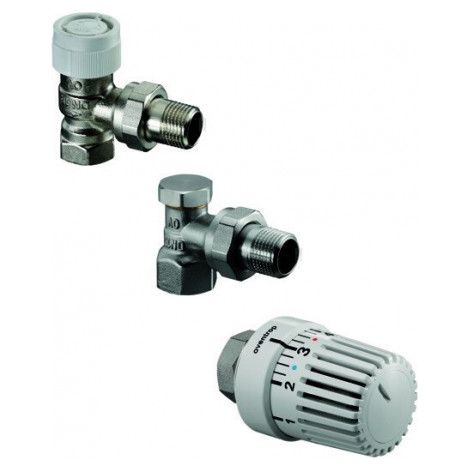 JEU RobinetTHERMOSTAT. EQU., DN15,avec UNI LH, AV9, COMBI 2