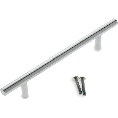 Poignée de meuble - Acier inoxydable 18/8 - Mat - 224 mm - Résistant et durable - Facile à installer - Moderne et élégant (1/5)