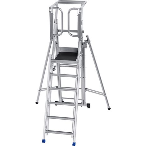 Stehleiter 6 bis 9 Stufen - Maximale Arbeitshöhe 4.23m - PIRC250RSD-PS