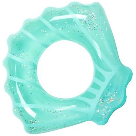 Bouée gonflable pour piscine, jouet de plage, jolie bouée bleue en PVC. (1/5)