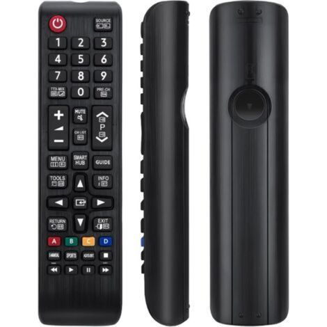 Mando a distancia universal para TV: compatible con todos los modelos Samsung, funciona sin necesidad de configuración, incluye pilas.