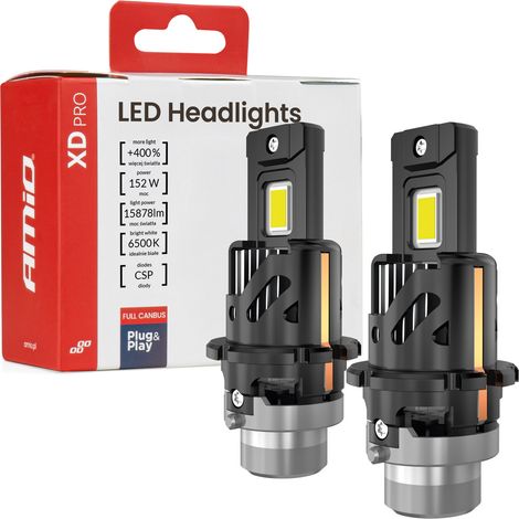 Lampadine LED per auto XD PRO D4S D4R full canbus amio-04682 (1/3)