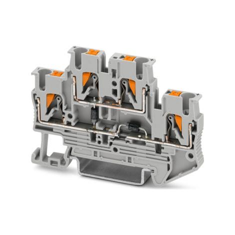 Pttb 2,5-2DIO/O-UL/UR-UL - Conector en línea de elementos de control (1/2)