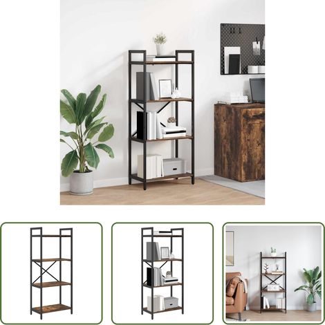 Étagère industrielle - Étagère Chêne fumé 56 x 34 x 133,5 cm Bois d'ingénierie (1/5)
